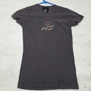 Harley-Davidson Museum Motor Cycles T-Shirt Womens Size M Gray Short Sleeve